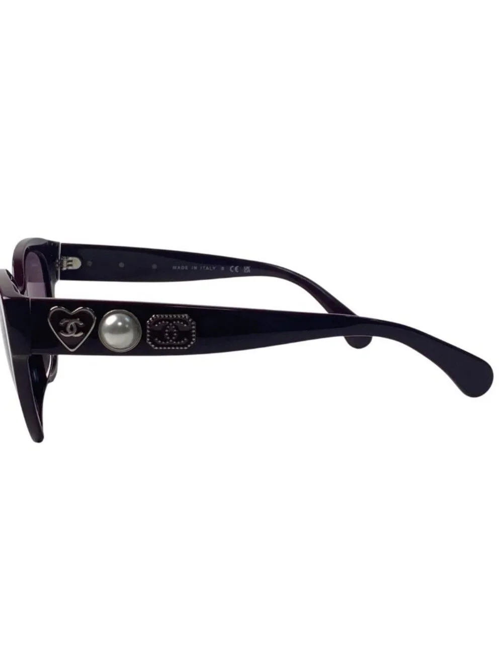 Chanel Faux Pearl CC Logo Sunglasses 56